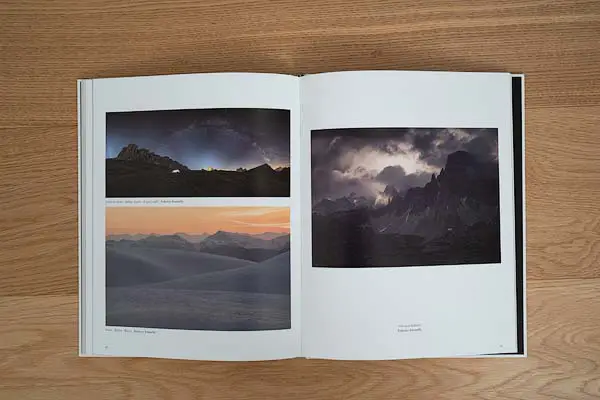 Published landscape photography images by Federico Antonello featured in Dolomiti Photo book